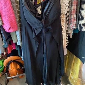 White House black market strapless black dress